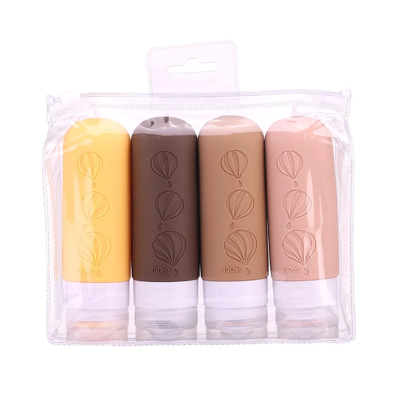 Silicone Cosmetic Water Emulsion Facial Cleanser Toner Creative Travel Split Bottle Silicone Storage Travel Can Split Bottle
