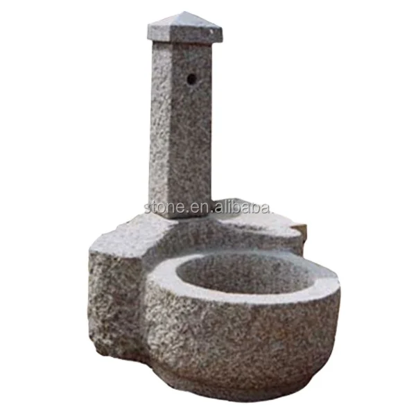 Садовая декоративная раковина из гранитного камня Brunnen