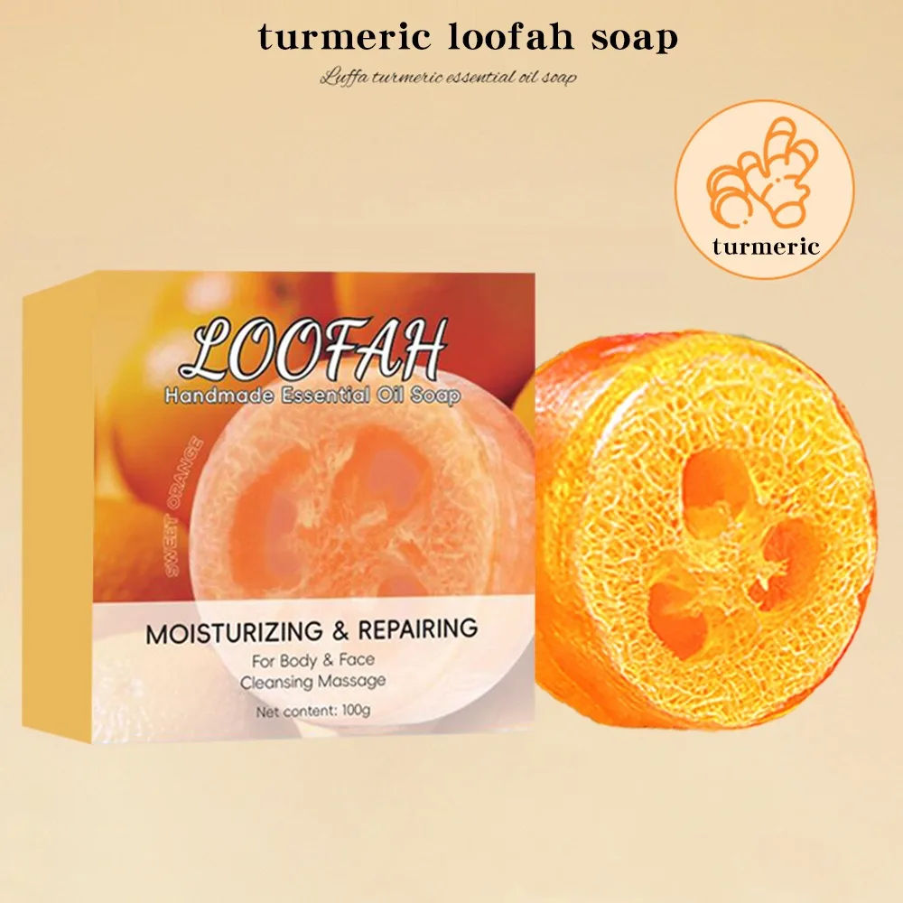 Custom Exfoliating Soap With Loofah Inside Is Suitable For Oily Dry And Sensitive Skin Brightening Skin Scrub Exfoliating Soap