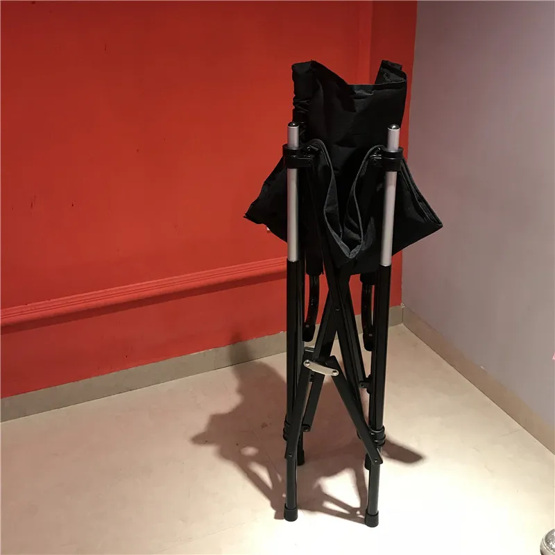 Custom portable foldable tall director telescopic chair for makeup artist