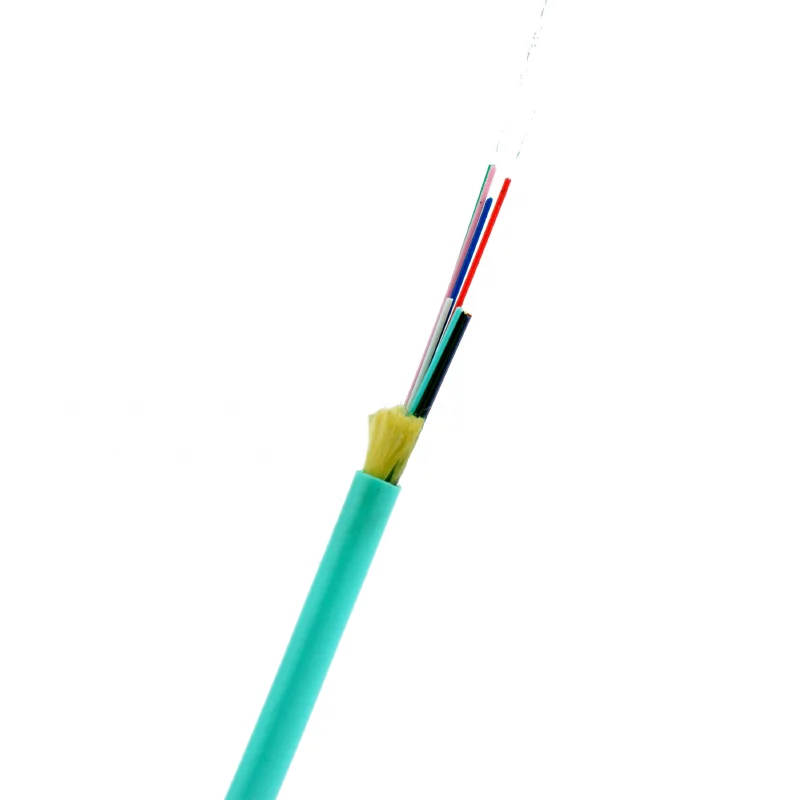 GJFJV-X Indoor Tight buffer MM OM3 Aqua Fiber Optic Distribute Cable