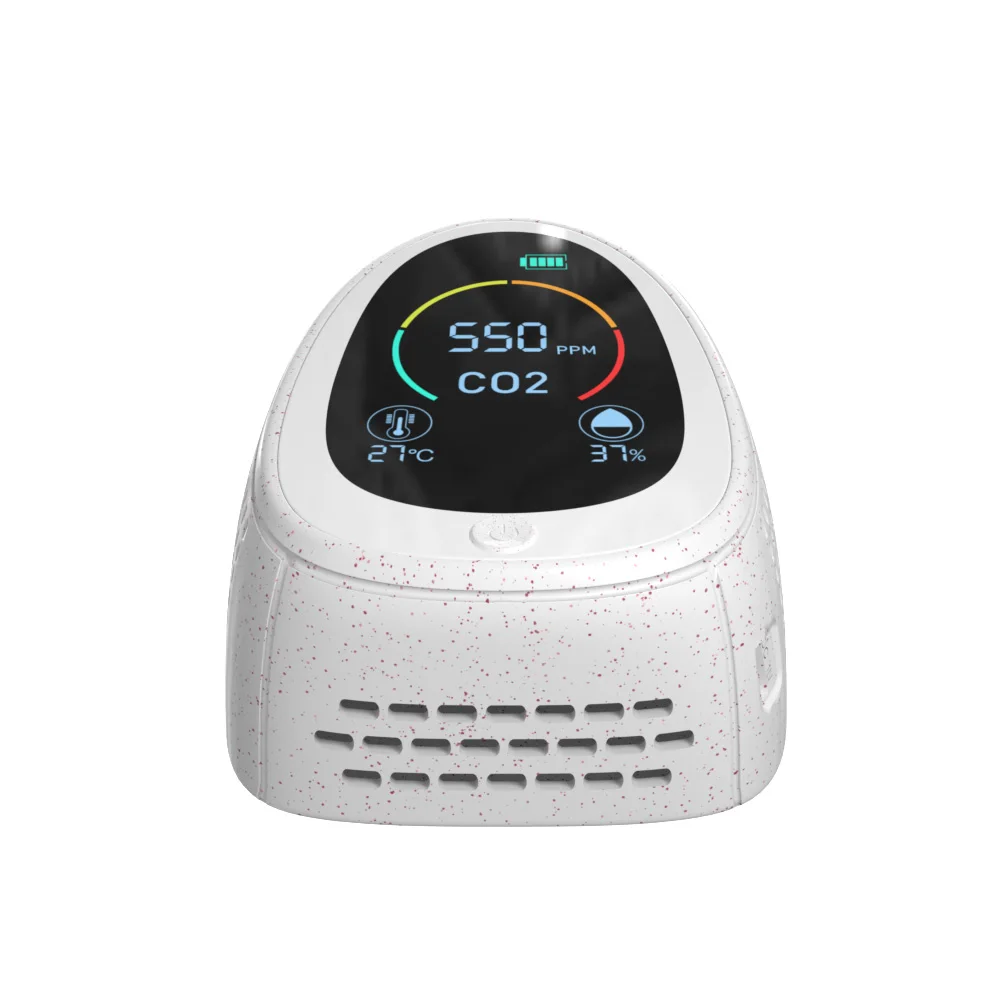 2022 Wifi Desktop Carbon Dioxide Co2 Air Detector And Fire Smoke Alarm Greenhouse Co2 Monitor Gas Analyzer Ppm Meter