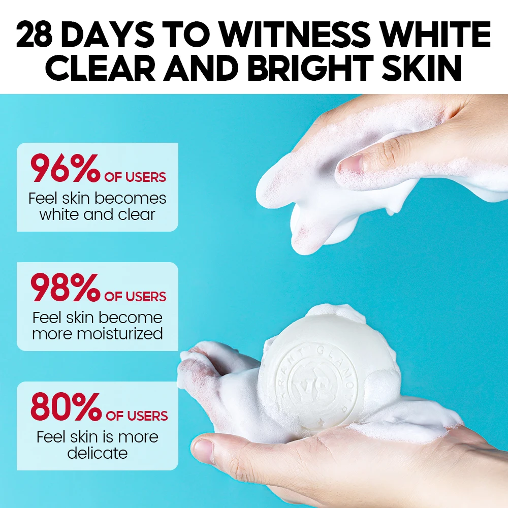 VIBRANT GLAMOUR Face Body Cleansing Niacinamide Brightening Soap Deep Cleansing Exfoliator Facial Cleanser