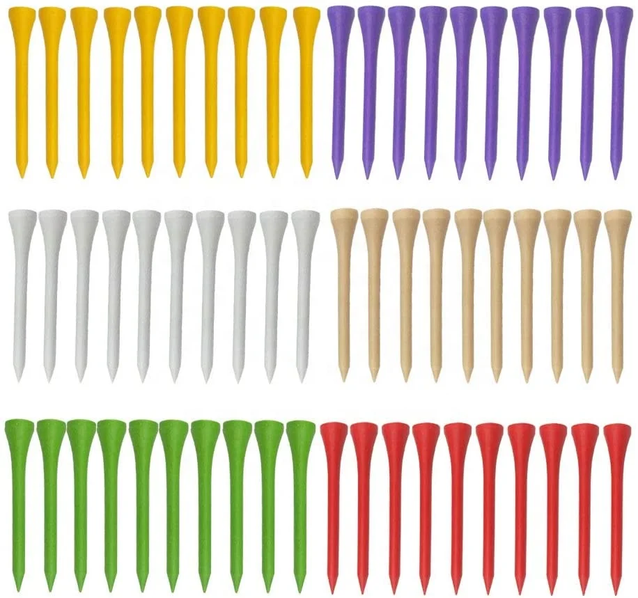 70 мм 2 3/4 дюйма дешевые деревянные Гольфы профессиональные Прочные натуральные деревянные