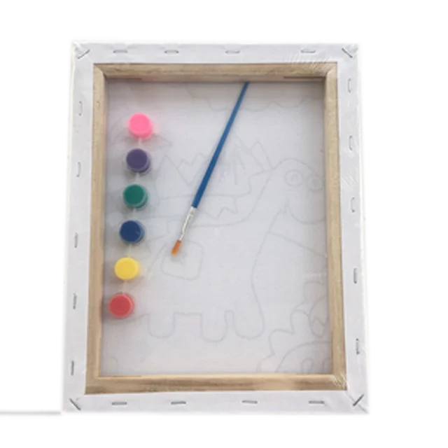 
Painting by numbers with Diy paints 