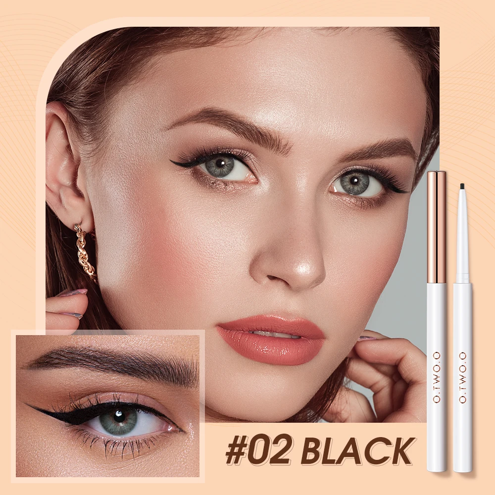 O.TWO.O Private Label 4 Colors Waterproof Long Lasting Eyeliner Pen Cruelty Free Delicate Liner Pencil