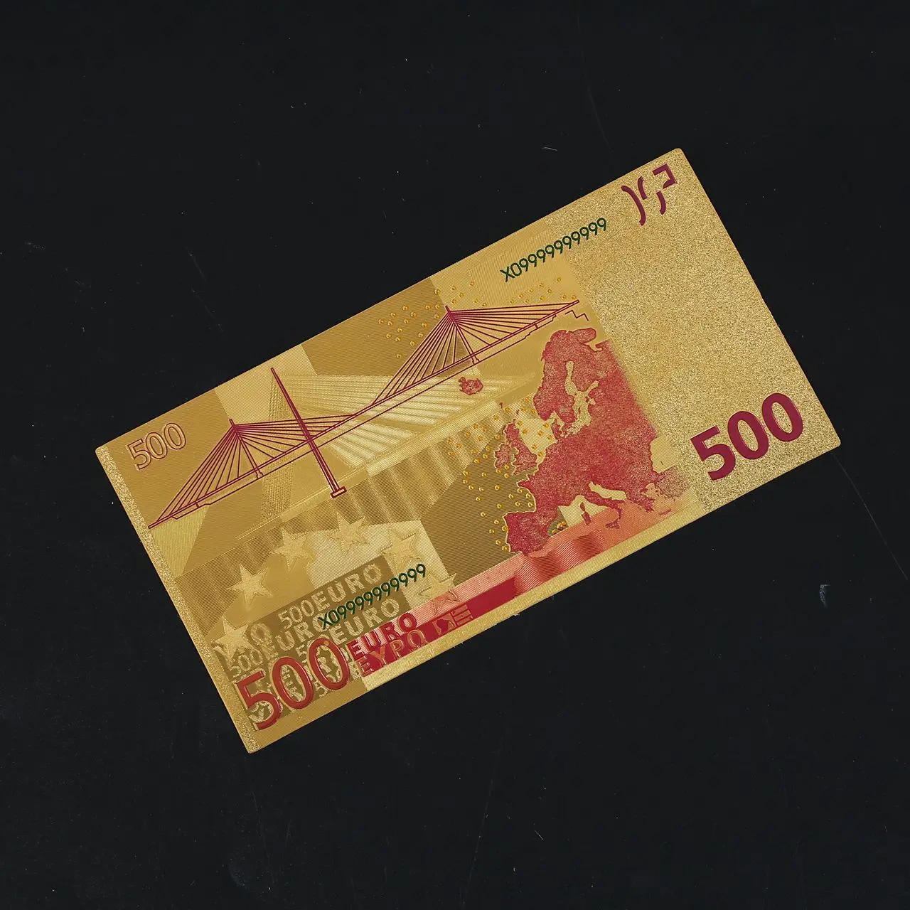 Банкноты из античной золотой фольги в европейском стиле 5/10/20/ 50/100/200/500 евро для рождественских украшений