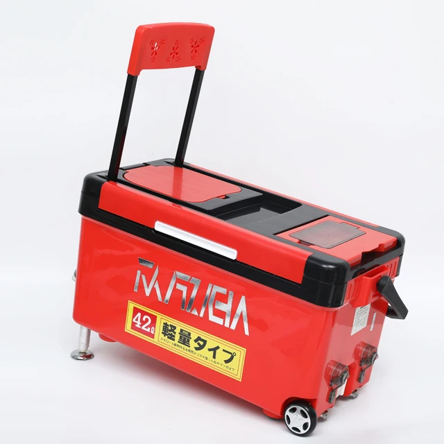 Kangzhen fishing supplies carp sports fishing box seats tackle multipurpose fishing cooler box with accessories rod holder