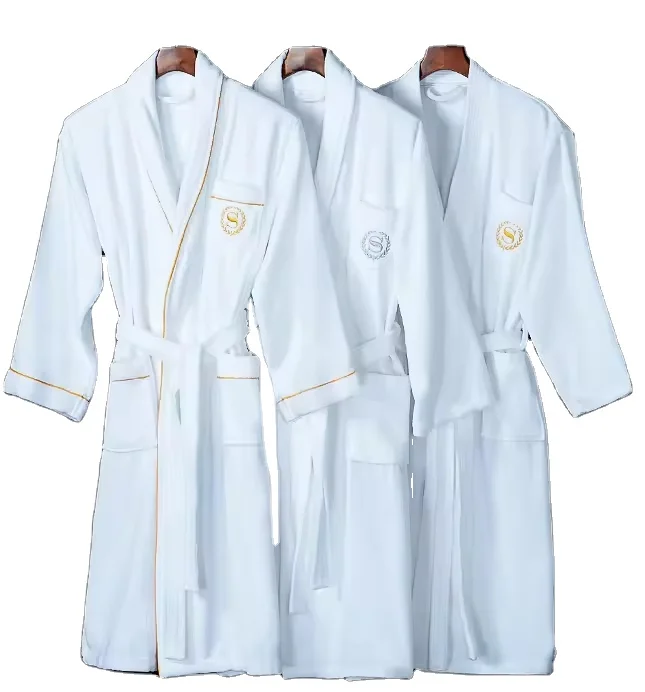 Five Star Hotel Bathrobe Cotton Ladies Bathrobe Absorbent And Quick Drying Spring And Autumn Beauty Salon Bathrobe