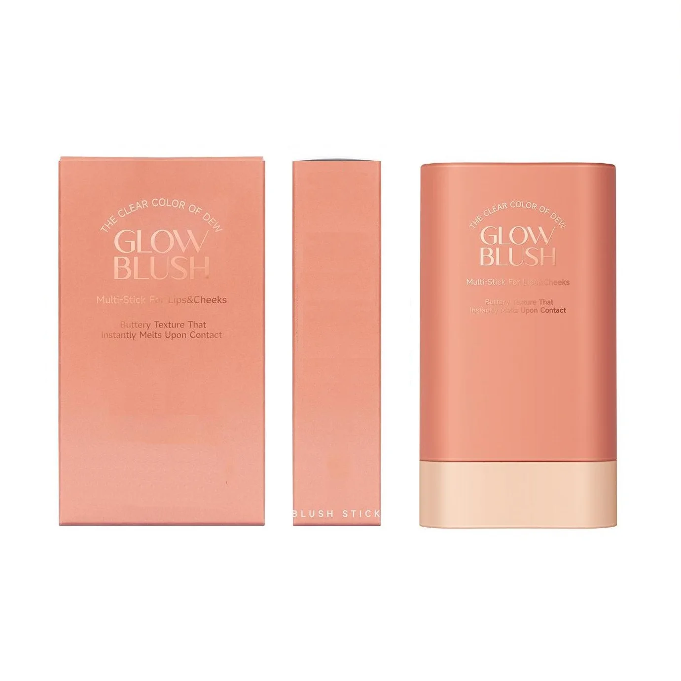 Cosmetics Skincare Rectangle Empty Deodorant Blush Stick Container Packaging 20g