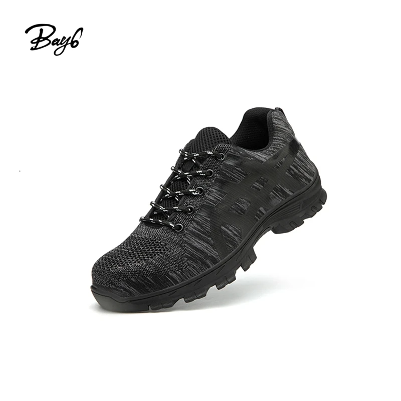 Rubber Indestructible Steel Toe Sneakers Men Fitness Walking Shoes Safety Industrial
