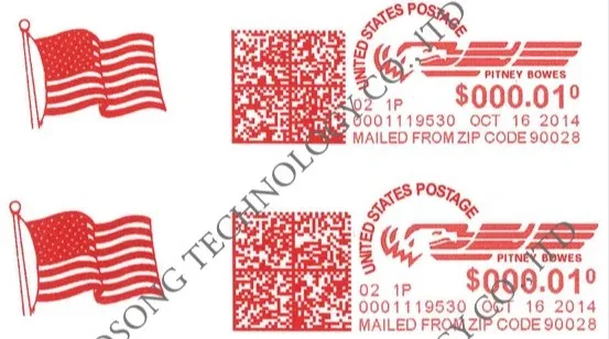 IX3 IX5 IX7 Neopost/Quadient Meter Post Ink Cartridge Red Fluo for Quadient iX-3 iX-5 iX-7 Postage Meter(Part No.4155765W)