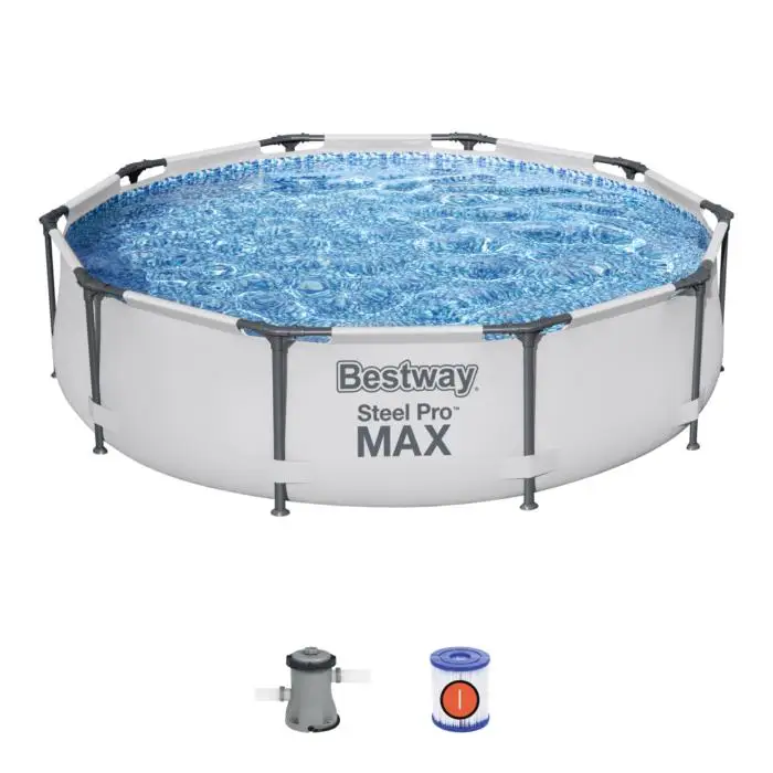 Бассейн Bestway 56408 с металлической рамой из нержавеющей стали