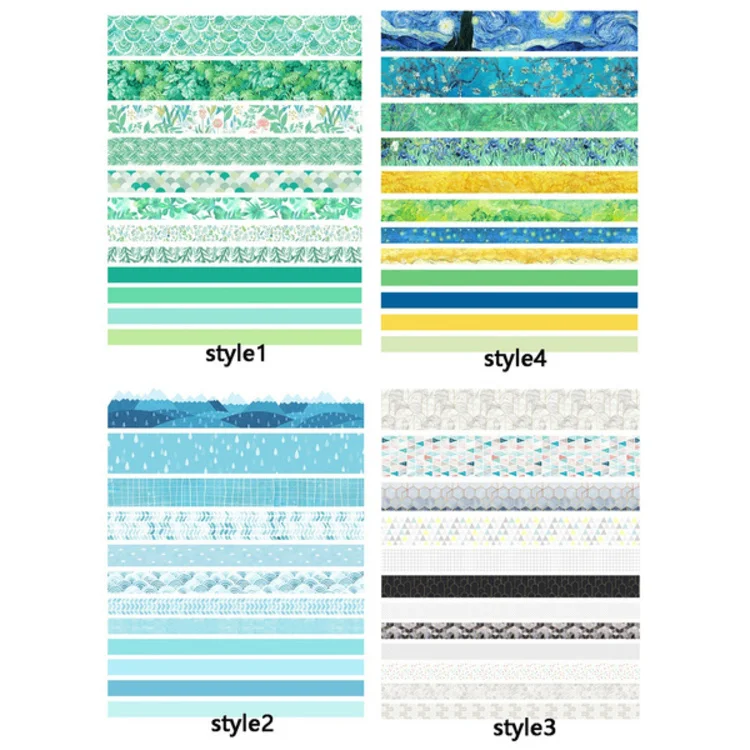 Hand account tape basic girl color and paper set whole roll of cheap diy decorative stickers film masking rollers tools