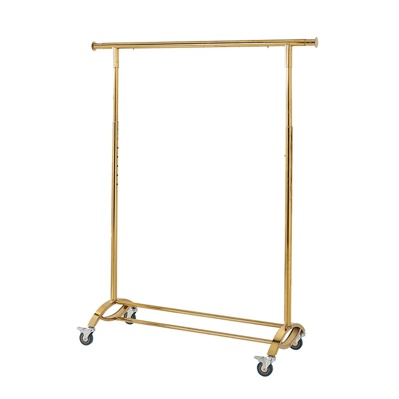 2023 most new simple Women Clothes store for Tshirt and shoes display for retail store Clothing hanger stand