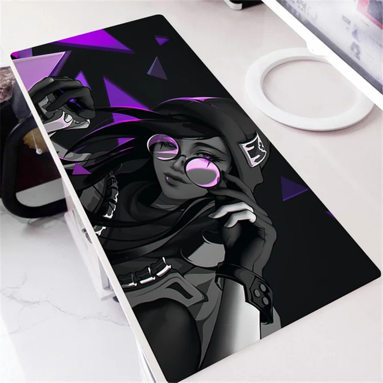Hot Sale Rubber Overlocked Valorant Pattern Printed Computer Mat Custom XXL Gaming Mouse Pad