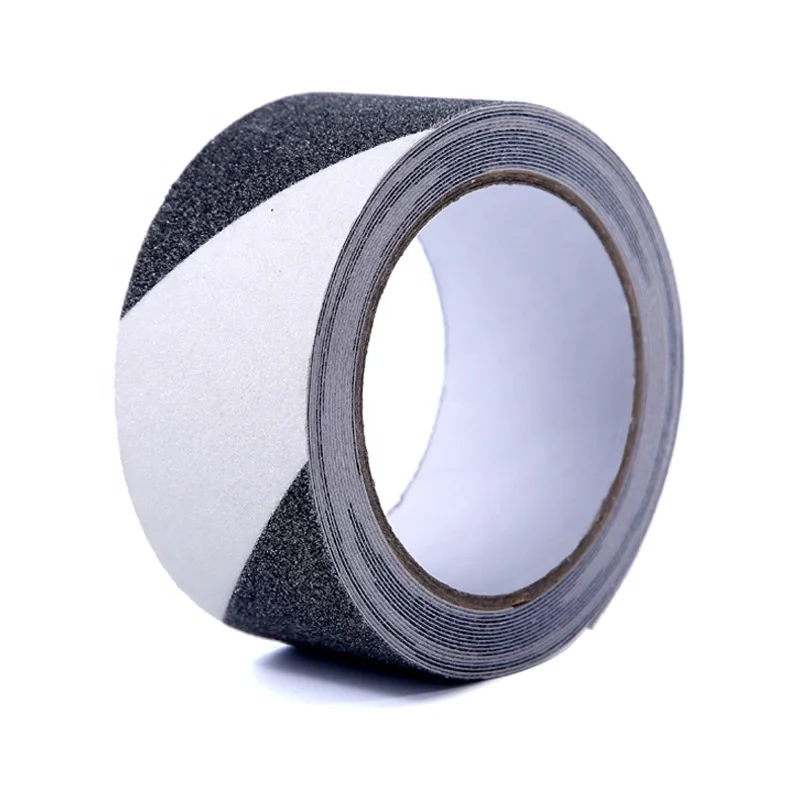 Anti Slip Hazard Warning Barrier Safety Red & White Self Adhesive Tape Roll Anti-slip Tape Ground Anti-slip Sticker