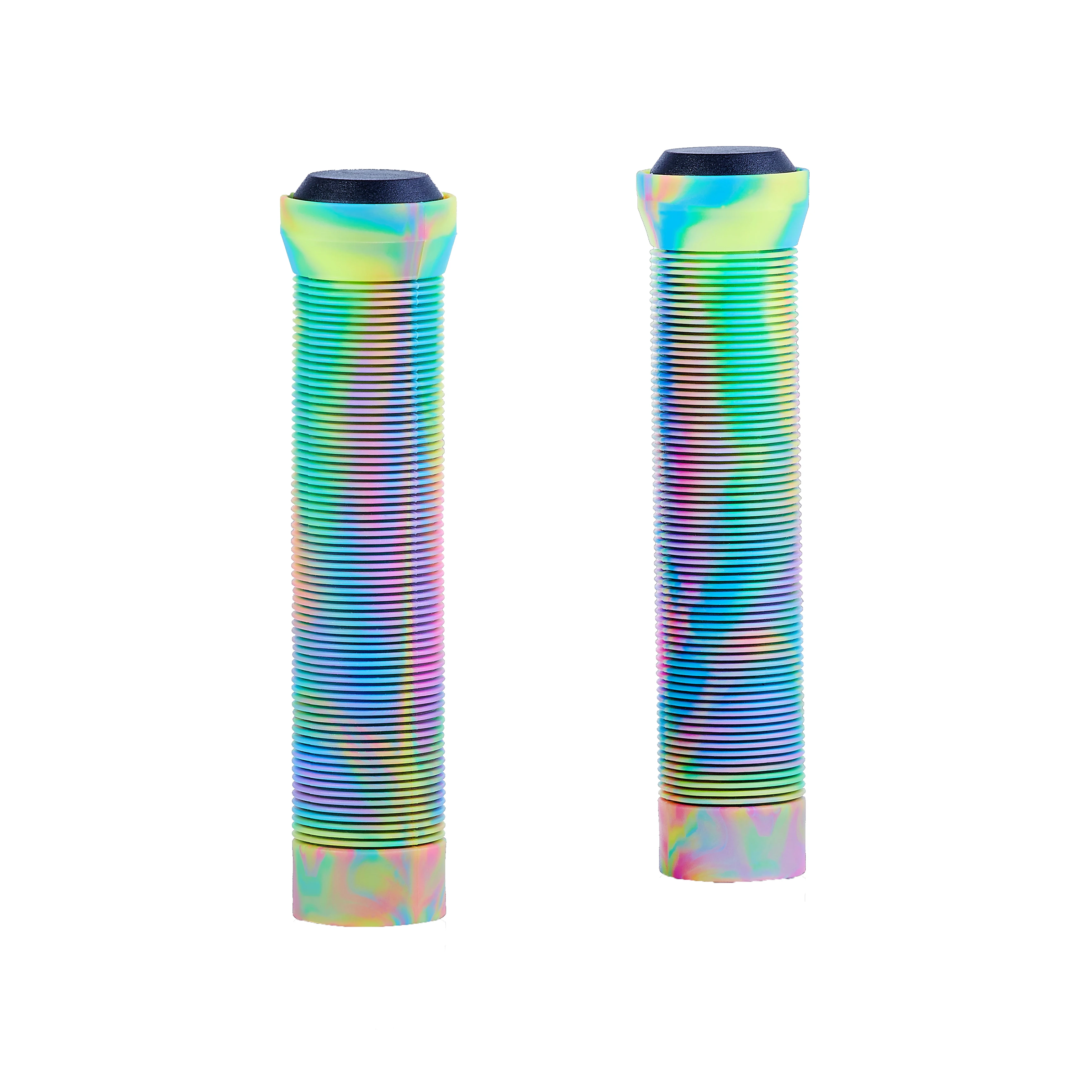Amazing Neo Chrome Rainbow Scooter Grips Stunt Scooter Handlebar Grips145mm Scooter Grips Super Soft  Durable odi grips bmx