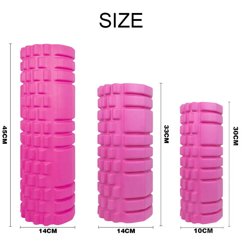 Yoga Wheel Roller Column Custom Logo Rodillo De Espuma Non Slip Fitness Equipment Eva Muscle Massage Foam Roller for Exercise