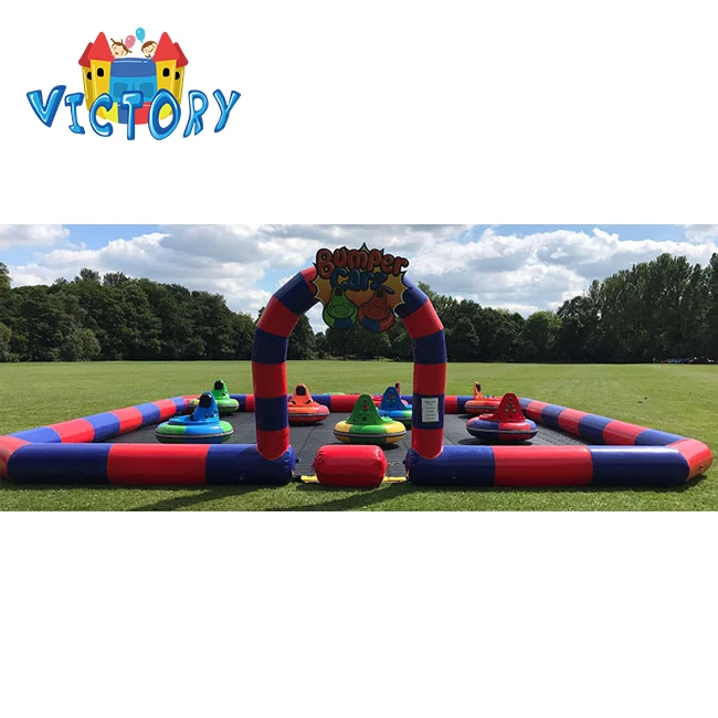 
Factory price inflatable bumper car track/inflatable go kart race track/inflatable zorb ball race track for sale 