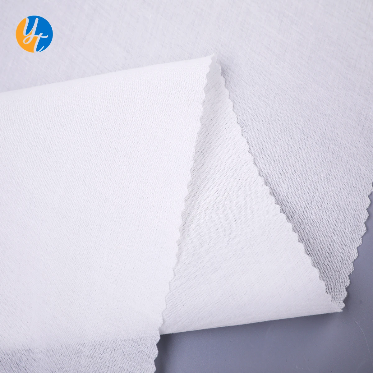 Roll Woven Plain 100 Cotton voile Fabric for Shirt  Lining Fabric Wholesale Muslin 90*88 White