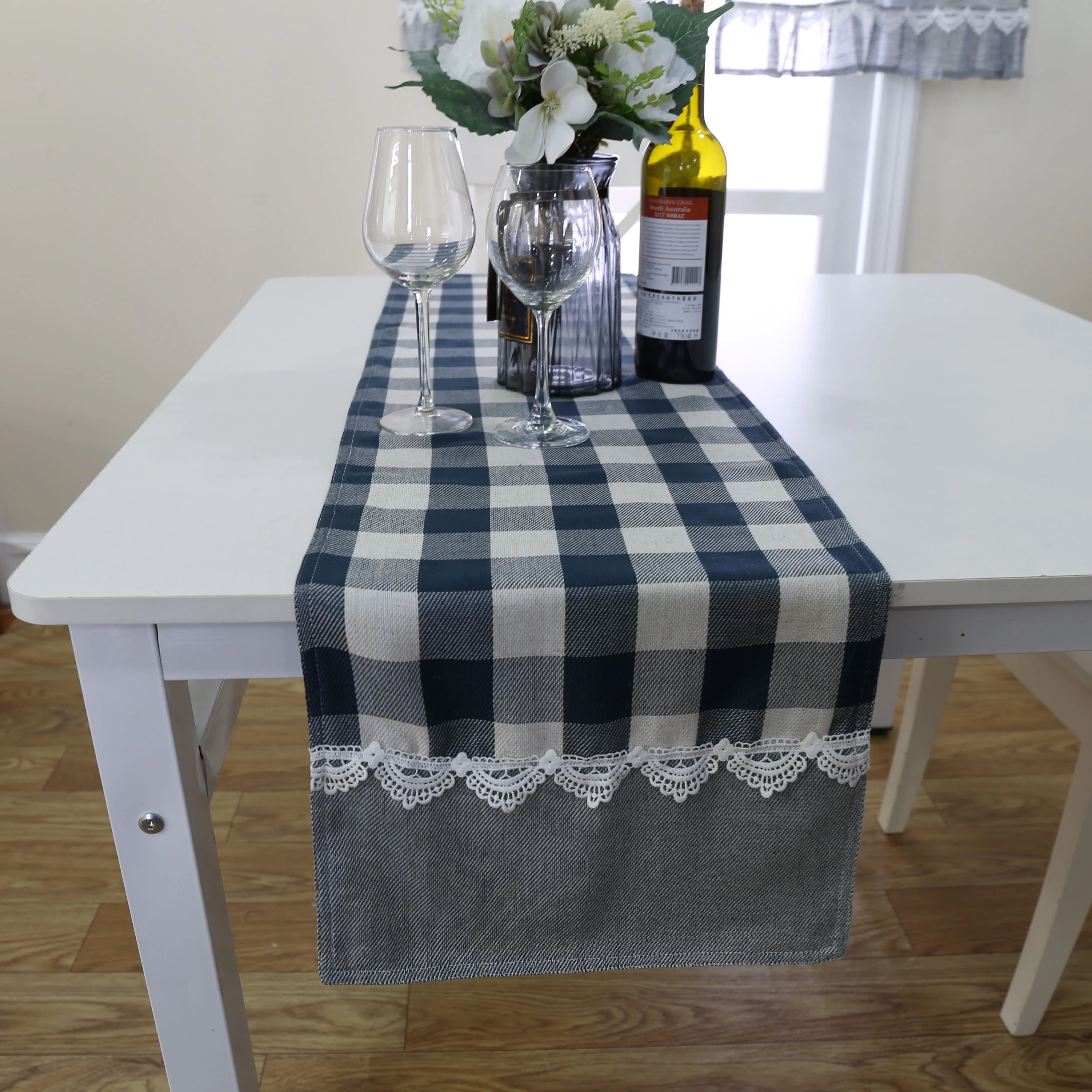 Водонепроницаемая прямоугольная скатерть для обеденного стола, однотонная скатерть из хлопка и льна, декоративный чехол для обеденного стола