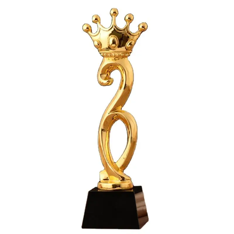 Лидер продаж модная музыкальная танцевальная кинопремия Золотая Корона трофей из смолы с хрустальным основанием позолоченный Ocar