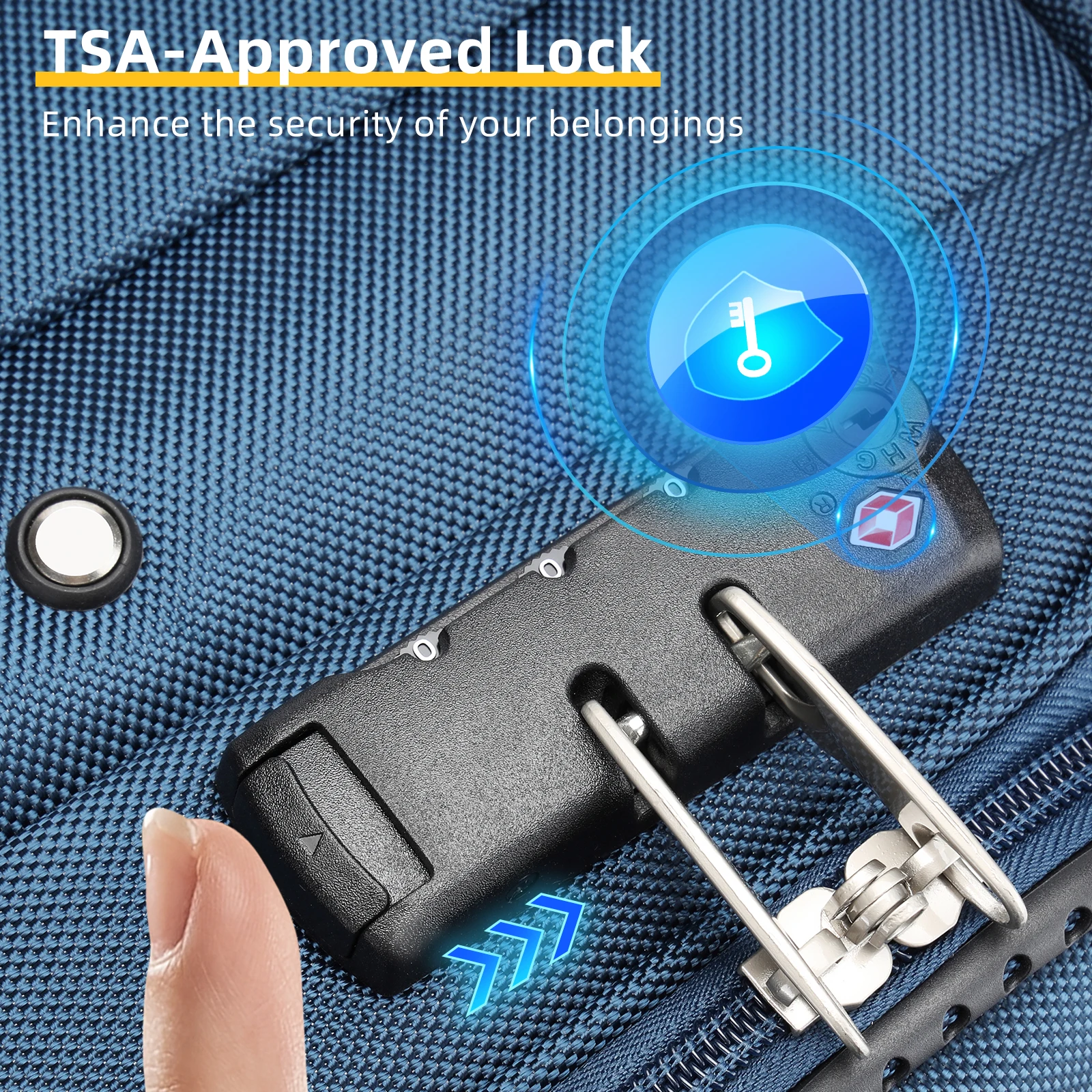 Wholesale Spinner Travel  Fabric Travel Trolley Case Bag  Lightweight Carry On Suitcase Luggage TSA Lock Trolley Ride On Luggage