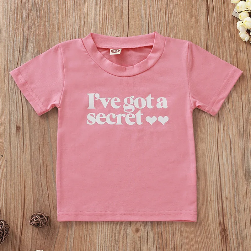 T- Shirt Tops For Kids Girls Funny Tee shirt Clothes  Printed Cotton Girls Summer Clothes