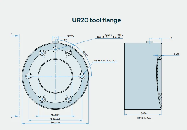 Top Sale Versatile UR20 6 Axis Collaborative Robots 1750mm Reach 20kg Payload Cobot Welding Lifting Handling With SCHUNK Gripper