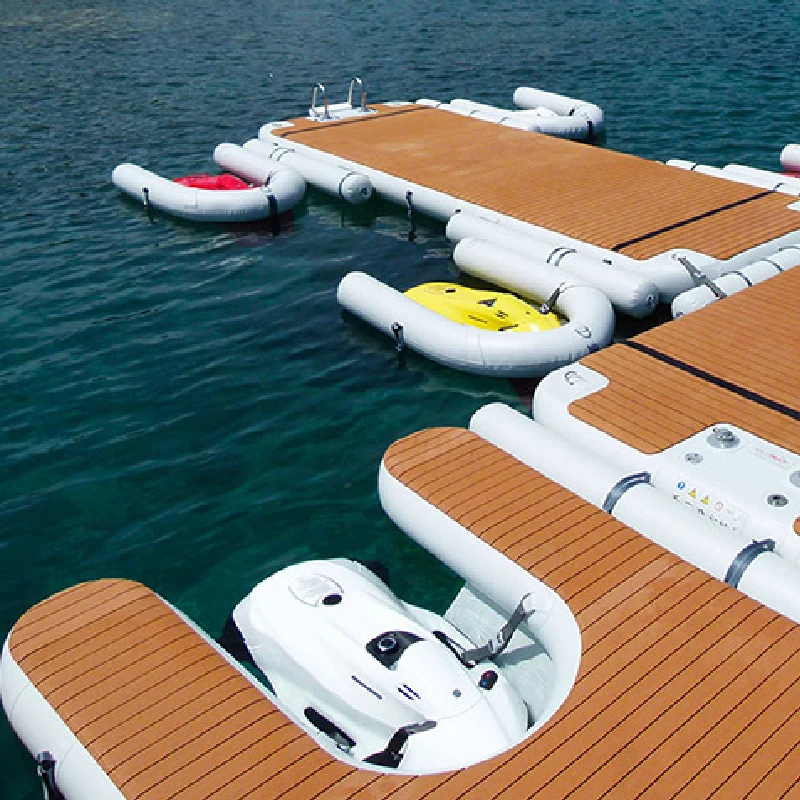 inflatable Floating Multi Dock And Lounger/ Inflatable Jet Ski Dock / Inflatable Pontoons For Jetski