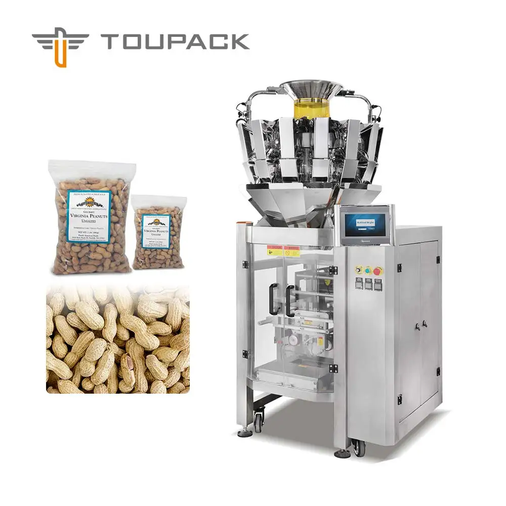 Automatic Snacks Food Weighing And Packing Machine Tablet Pill Packing Line