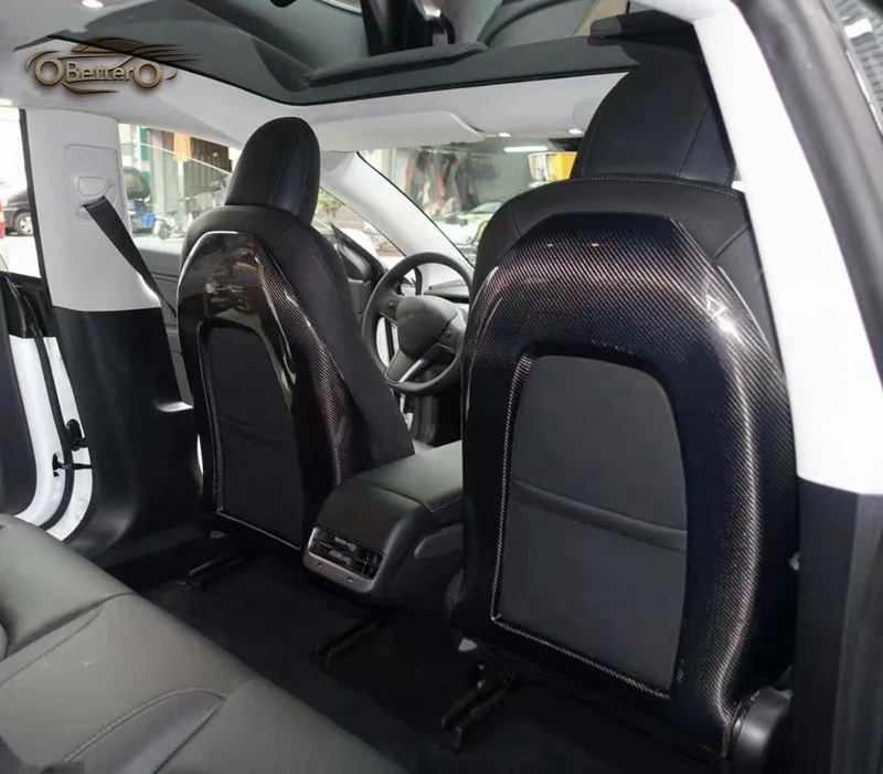 Лучшая заводская цена чехлы на задние сиденья из углеродного волокна Bodykit для Tesla Model 3 и модели