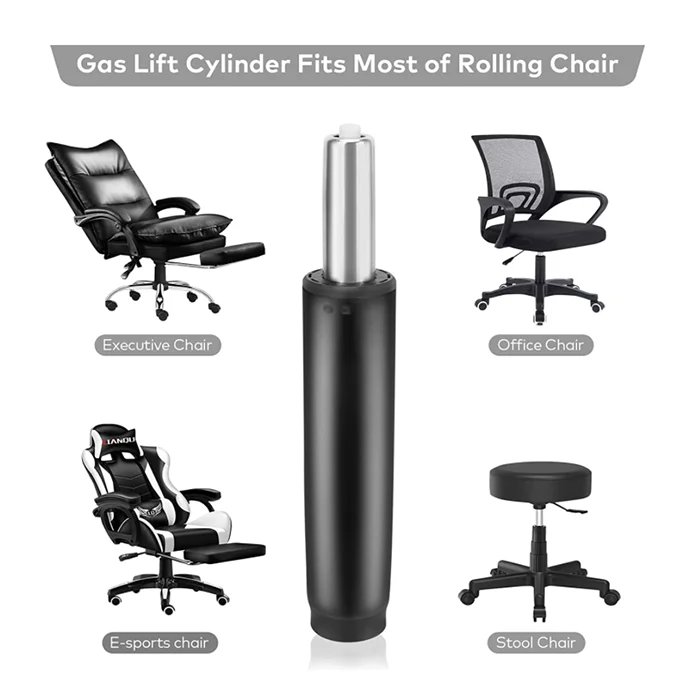 free sample of 85# steel black class2 office chair barber chair swivel chair gas spring
