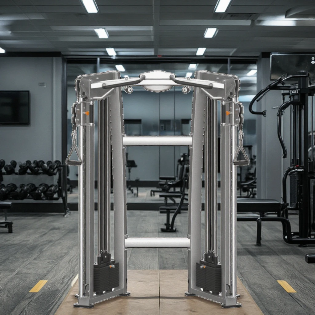Commercial Pin Load Selectorized Strength Training Gym Machine Dual Cable Crossover Machine