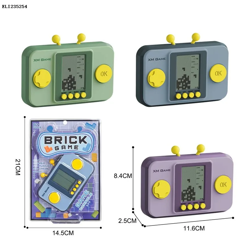 New arrival Mini game machine key chain pocket game network red retro childhood memories game