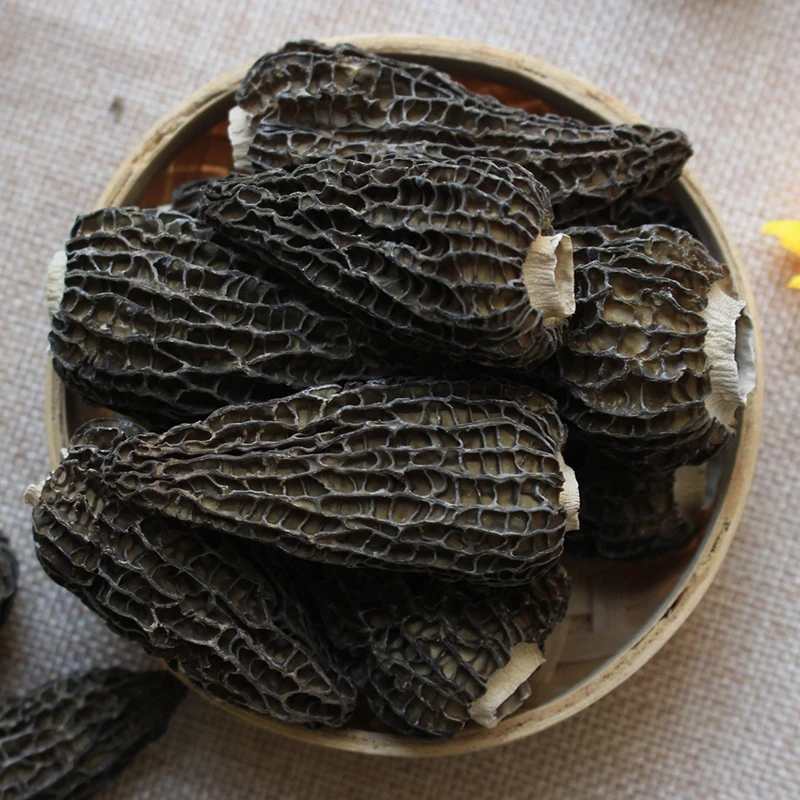 
Edible dried morel mushrooms morchella wild mushroom 