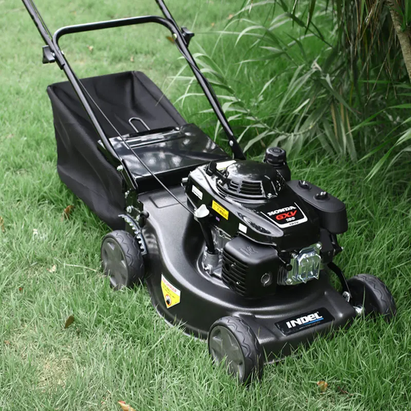 
5.5 HP 163cc Gasoline Engine Lawn Mower with Grass Catcher 60L 46 cm Cutting Width, GT BRAND 