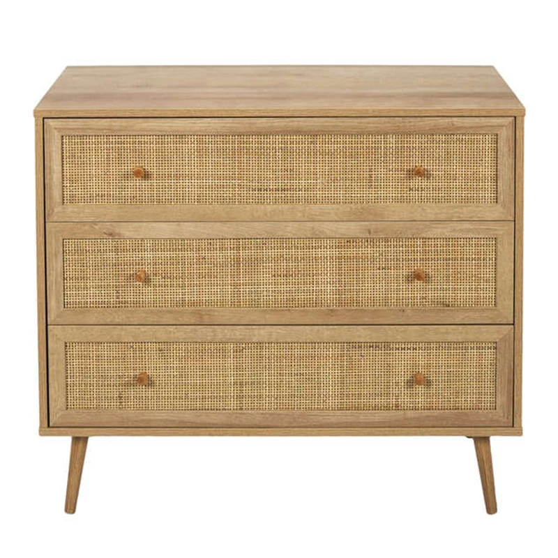 Большой Комод деревянный комод для спальни из ротанга
