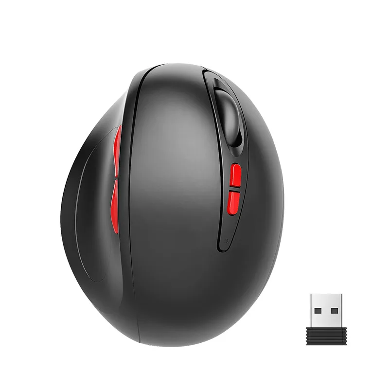 2 DPI Switch Power Saving 800 1600 2400 DPI 2.4G Vertical Ergonomic 7D Optical Wireless Mouse Computer PC Mouse