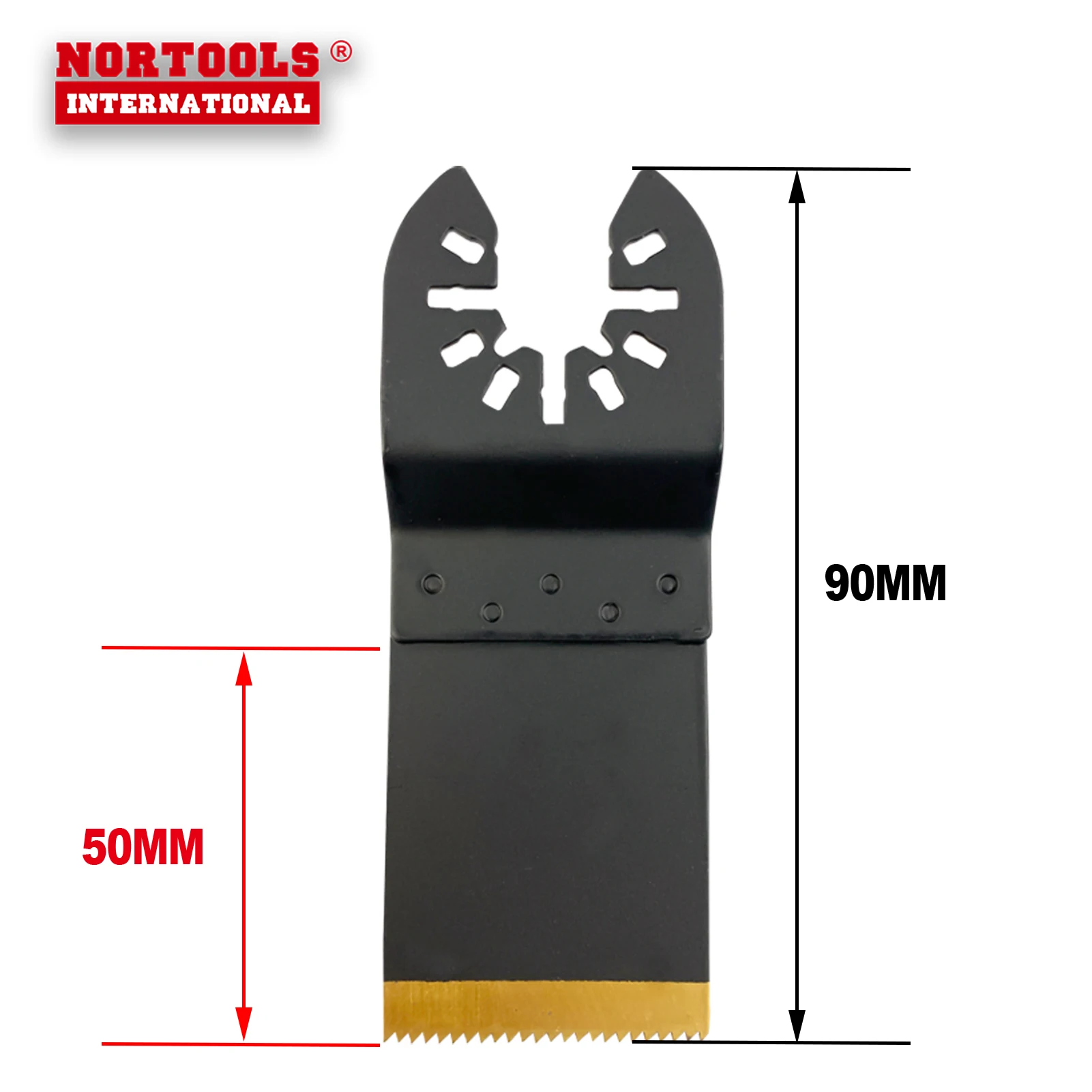 Tin Coated HSS Flush Cut Starlock Oscillating Multi Tool Metal Saw Blade