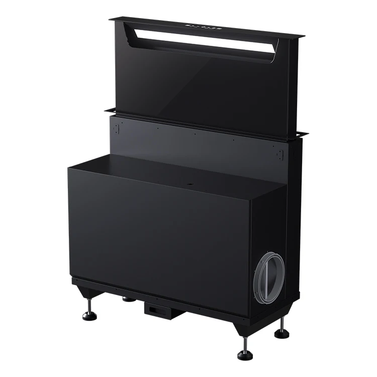 Family Table-Top Invisible Range Hood Led Screen 460W Side Suction Type Oil Fume Separation Into The Air