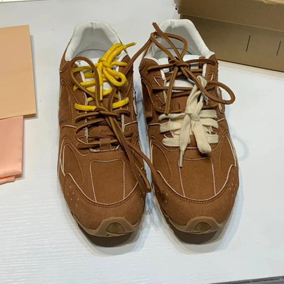 New designer 530 sl suede sneakers mens trainers womens luxury shoes cinnamon hazel white mesh outdoor casual sneaker