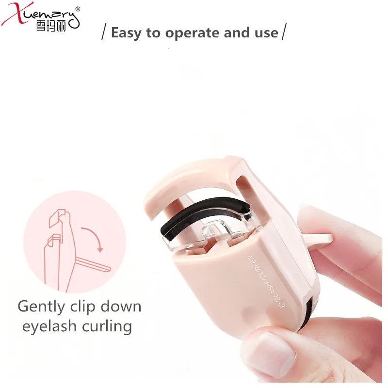 
Eco Friendly ABS Handle Mini Eye Lash Curler Zlime Makeup Lash Lift Custom Portable Heated Eyelash Curler 