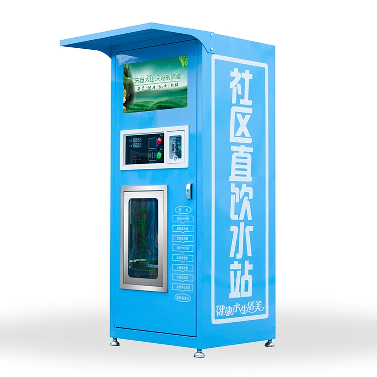 Coin-Operated Water and Ice Vending Machine Purified Water Dispenser with Credit Card and Token Payment System