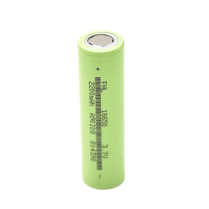 
INR 18650 lithium battery Solar sound can recharge battery 2200mah glare flashlight and small fan special battery 