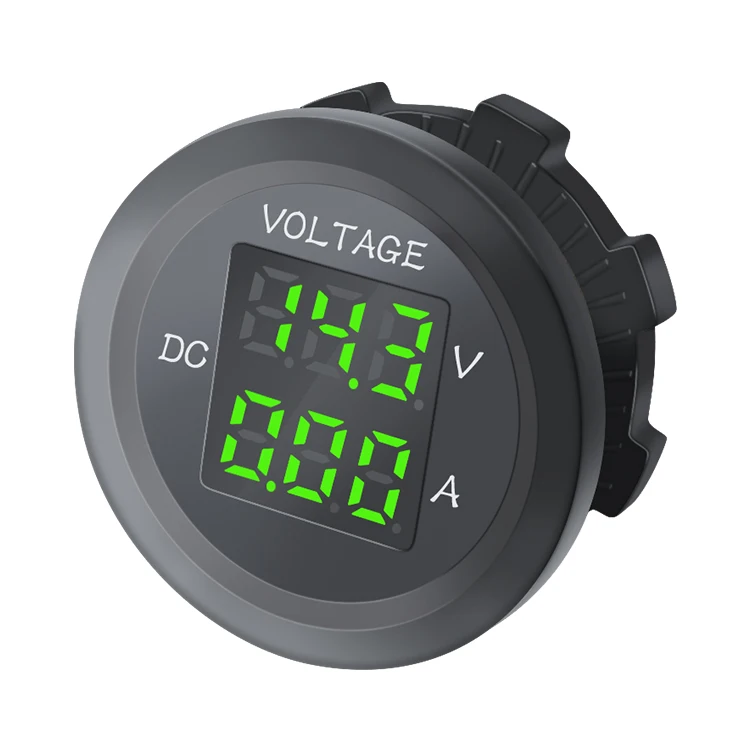 A47 DC 12V 24V LED Voltage Meter Digital Voltmeter Ammeter