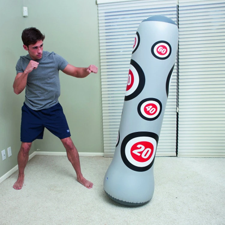 
Boxing Fitness Free-Standing Strong Pvc Inflatable Punching Bag For Kids And Inflatable Tumbler Toy 