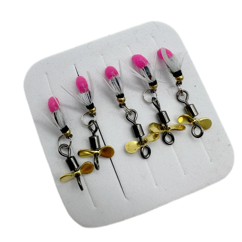 Combo Fly Hooks Kit fly tying hooks Poisonous propeller small Poisonous mosquito fly fishing spinner blade baits