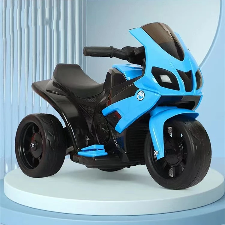 High Quality Anti-Rollover Three-Wheel Electric Motorcycle Inexpensive Design Unisex Toy Ride-on Car 6V Battery Plastic Kids